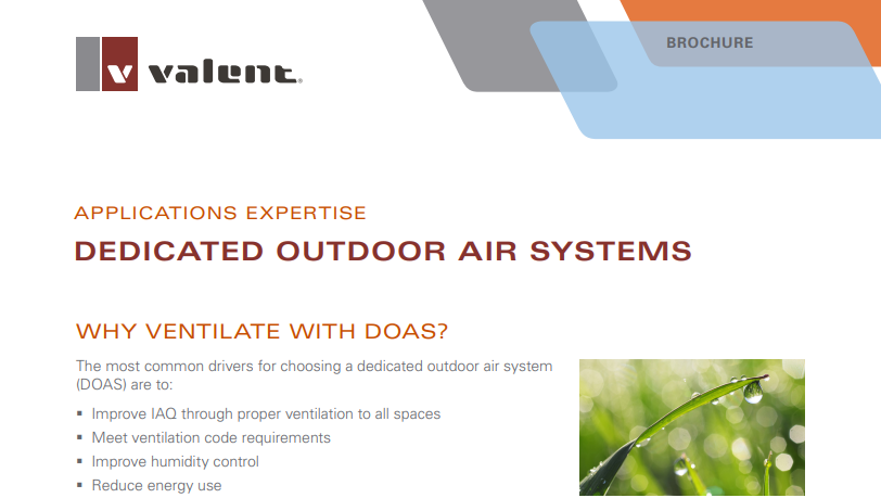 Dedicated Outdoor Air System (DOAS) Applications