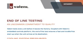 Valent End of Line Testing Datasheet