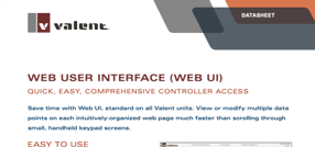 Valent Web User Interface (Web UI) Datasheet
