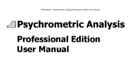 Valent Psychrometric Software User Manual